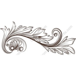 Elegant Baroque Floral Ornament