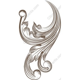 Elegant Floral Swirl