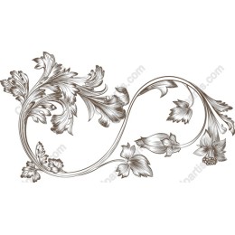 Elegant Floral Scroll