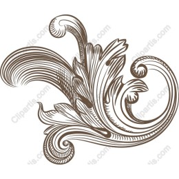 Exquisite Floral Swirl