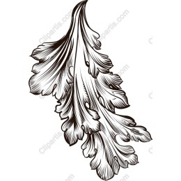 Elegant Vintage Leaf