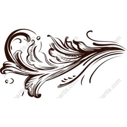 Vintage Floral Swirl