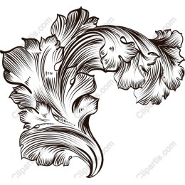 Elegant Vintage Leaf Ornament