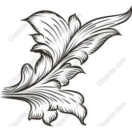 Elegant Ornate Leaf