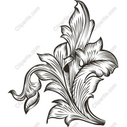 Elegant Floral Leaf