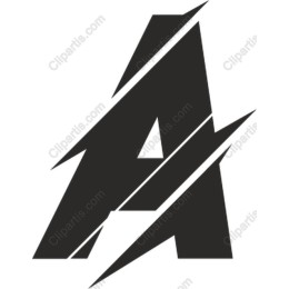 Bold Angular Letter A