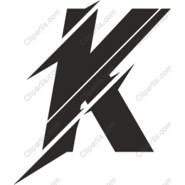 Electrifying K Lightning Bolt