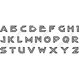 Geometric Alphabet Clipart