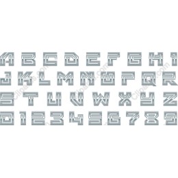 Geometric Style Alphabet Set