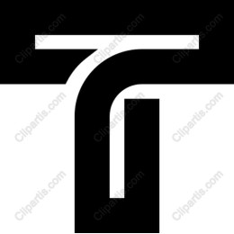 Modern Abstract Letter T