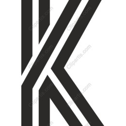 Modern Monogram K