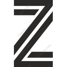 Geometric Z in Black and White