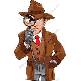 Detective with Magnifying Glass