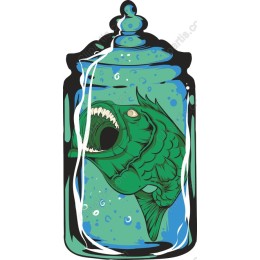 Mysterious Fish in a Jar