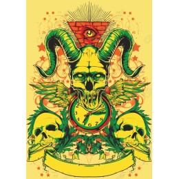 Gothic Horned Skull