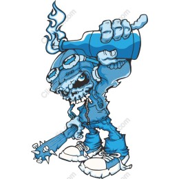 Icy Blue Rebel Character
