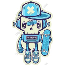 Quirky Skeleton Skateboard