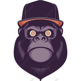 Stylish Gorilla with Cap