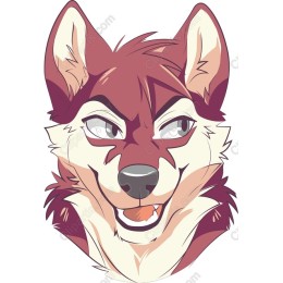 Charming Wolf Head
