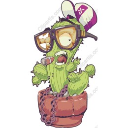 Trendy Cactus Character