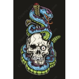 Venomous Skull and Serpent