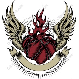 Sacred Heart Winged