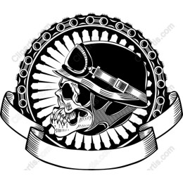 Skull and Helmet