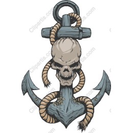 Haunting Skull and Anchor