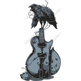 Raven's Riff: Unique Electric Guitar