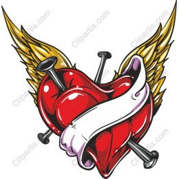 Winged Heart Tattoo
