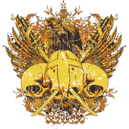 Crowned Skull & Raven
