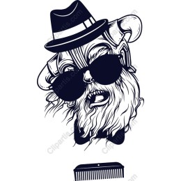 Hipster Barber Icon