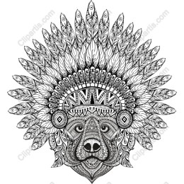 Majestic Lion Feather Headdress