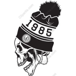 Skull with Beanie