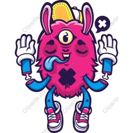 Whimsical One-Eyed Monster