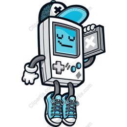 Retro Game Console Character