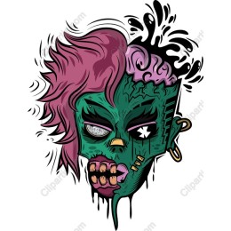Edgy Zombie Head