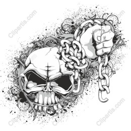 Edgy Skull and Chains