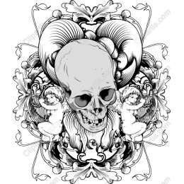 Skull and Cherubs