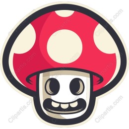 Playful Skull Mushroom