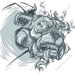 Fierce Angry Bulldog