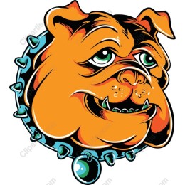 Fierce Bulldog Head