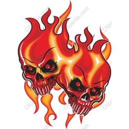 Fierce Skull and Flame