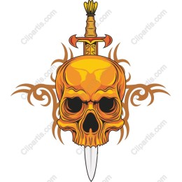 Skull with Sword