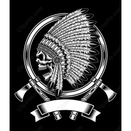 Tribal Warrior Skull