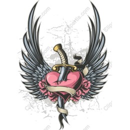 Heart and Sword Winged