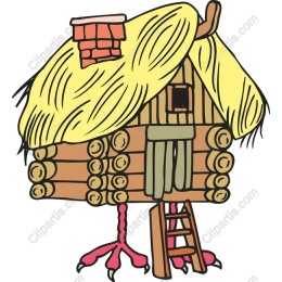Whimsical Rustic House on Bird Legs