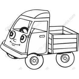 Cheerful Cartoon Truck