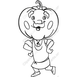 Whimsical Pumpkin Head