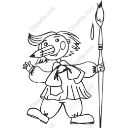 Creative Character with Pencil Nose